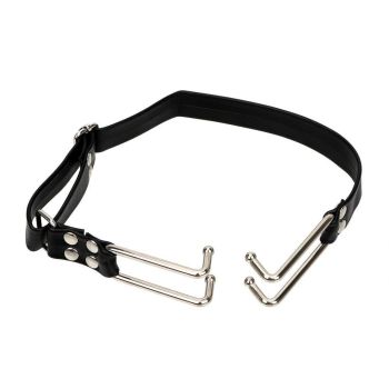 House Of Dasein Open Mouth Hook Gag Head Harness Bondage Kink Fetish Restraints - Black