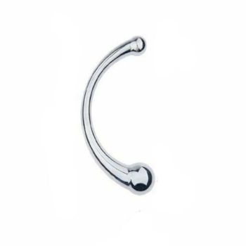 House Of Dasein Double Ended Stainless Steel Butt Plug Dildo Metal Anal Bead Balls - Silver - L