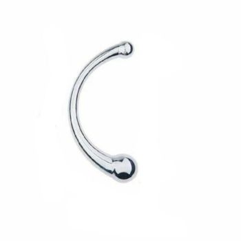 House Of Dasein Double Ended Stainless Steel Butt Plug Dildo Metal Anal Bead Balls - Silver - S