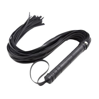 House Of Dasein Black Pu Leather Bdsm Flogger Sex Toy Spanking Fetish Toys - Black