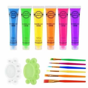 House Of Dasein Uv Blacklight Reactive Face Body Glow Paint 6 Pack Kink Bdsm Fetish - Orange - Glow Paint Set