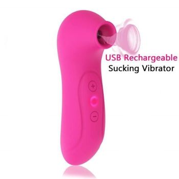 House Of Dasein Clitoral Sucking Vibrator 10 Intensities Waterproof Rechargeable - Pink