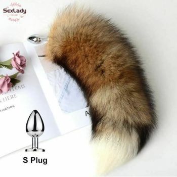 House Of Dasein Fluffy Soft Faux Fur Puppy Kitten Fox Tail Anal Bdsm Cosplay Butt Plug - Mix - S