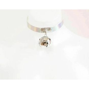 House Of Dasein Kitten Bell Collar Punk Goth Choker Necklace Bdsm Bondage Accessories - Laser