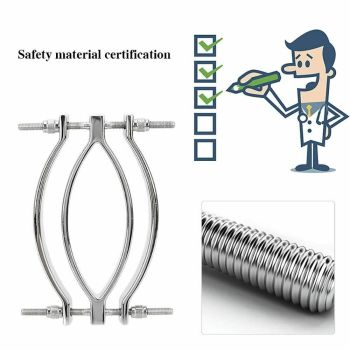 House Of Dasein Stainless Steel Metal Clamps Bdsm Vagina Speculum Labia Spreader - Silver