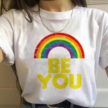 House Of Dasein 17 Designs Gay Pride Rainbow Harajuku Shirts For Women - Rainbow - Xl - Be You