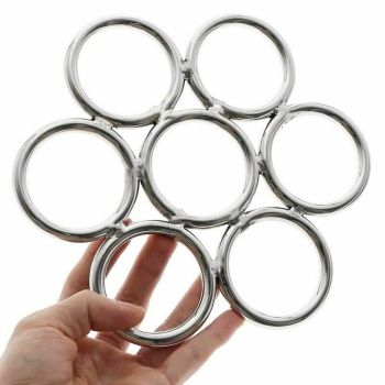 House Of Dasein Shibari Stainless Steel Suspension Ring Bondage Restraints Bdsm - Silver