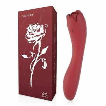 House Of Dasein Rose Oral Licking Tongue Clitoris Vibrator Silicone Waterproof Sex Toy Women - Rose Red