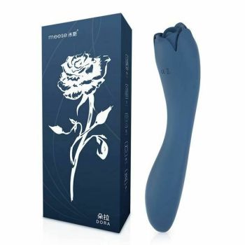 House Of Dasein Rose Oral Licking Tongue Clitoris Vibrator Silicone Waterproof Sex Toy Women - Blue
