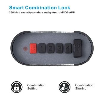 House Of Dasein Smart Bluetooth Number Padlock Chastity Locking Bdsm Bondage Restraints - Blue