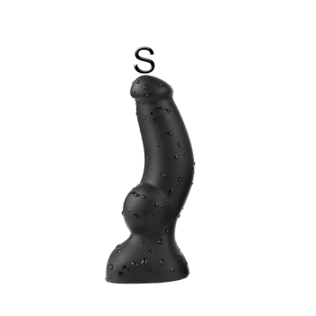 House Of Dasein Soft Huge Realistic Dildo Silicone Cock And Balls Dong Gold Black Penis - Black S - S