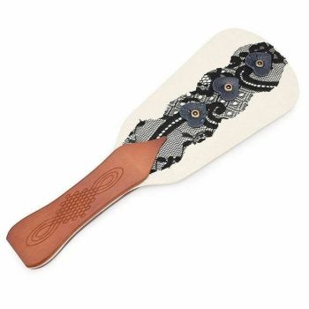 House Of Dasein Retro Leather Bdsm Spanking Paddle Fetish Sex Toy - White