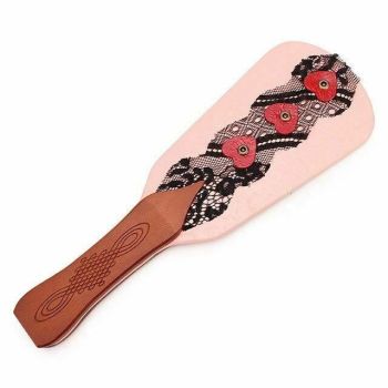 House Of Dasein Retro Leather Bdsm Spanking Paddle Fetish Sex Toy - Pink