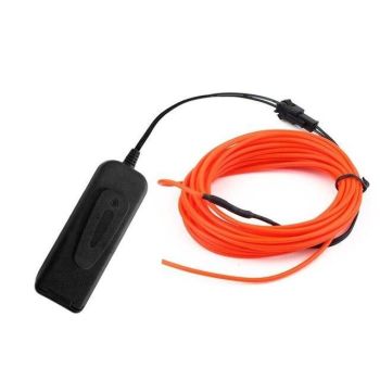 House Of Dasein El Wire Glowing Neon Diy Decorations Dance Party Costumes 1M / 3M 5M - Red - 3M
