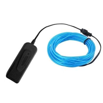 House Of Dasein El Wire Glowing Neon Diy Decorations Dance Party Costumes 1M / 3M 5M - Blue - 3M