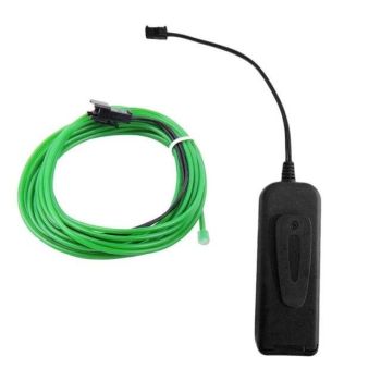 House Of Dasein El Wire Glowing Neon Diy Decorations Dance Party Costumes 1M / 3M 5M - Green - 1M