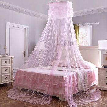 House Of Dasein Basic Mesh Bed Canopy For Abdl Ddlg Play Littles Room Decor - Pink