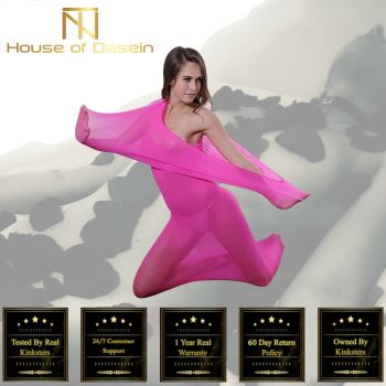 House Of Dasein Pink Full Body Silk Stocking Bondage Temptations Restraints Bdsm - Pink