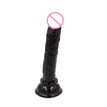 House Of Dasein Deep Throat Suction Cup Dildo Realistic Penis Bondage Kink - Black