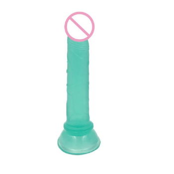 House Of Dasein Deep Throat Suction Cup Dildo Realistic Penis Bondage Kink - Green