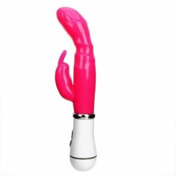 House Of Dasein Rabbit Vibrator 12 Modes G Spot Waterproof Vibrating - Rose Red