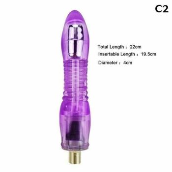 House Of Dasein 28 Types Pink Purple Dildos A2 / F2 Sex Machine Attachments - Purple - C2