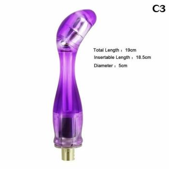 House Of Dasein 28 Types Pink Purple Dildos A2 / F2 Sex Machine Attachments - Purple - C3