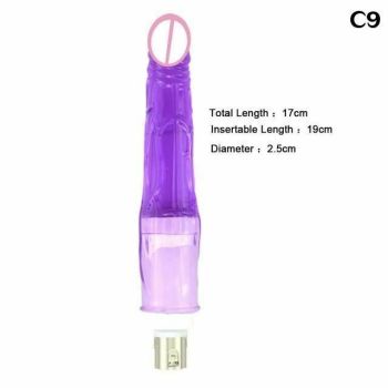 House Of Dasein 28 Types Pink Purple Dildos A2 / F2 Sex Machine Attachments - Purple - C9