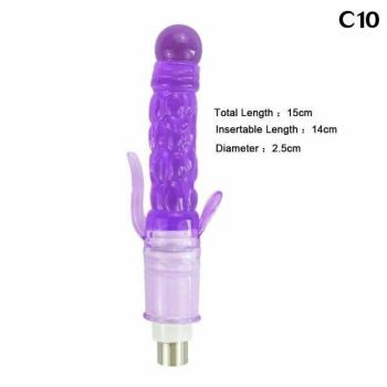 House Of Dasein 28 Types Pink Purple Dildos A2 / F2 Sex Machine Attachments - Purple - C10