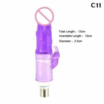 House Of Dasein 28 Types Pink Purple Dildos A2 / F2 Sex Machine Attachments - Purple - C11