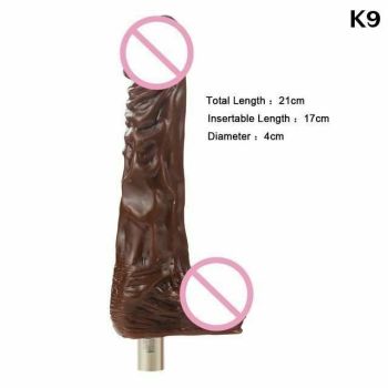 House Of Dasein 28 Types Pink Purple Dildos A2 / F2 Sex Machine Attachments - Brown - K9