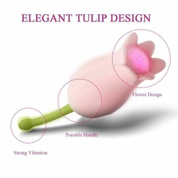 House Of Dasein Ultrasonic Tulip Fast Orgasm Clitoris Vibrator Sex Toys For Women - Green