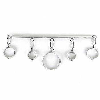 House Of Dasein Stainless Steel Spreader Bar Shackles With Collar And Cuffs Bdsm Toys - Female