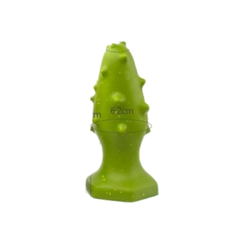 House Of Dasein Huge Green Silicone Butt Plug With Thorns Soft Flexible Anal Dildo - Green - Xl