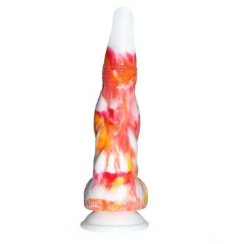 House Of Dasein Kuineo 228 Fantasy Beast Mythical Advanced Dildo Men Women - White-Red - 25.0Cm - Flame