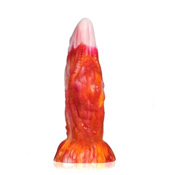 House Of Dasein Black Tortoise 2108 Fantasy Beast Mythical Advanced Dildo Men Women - Red-Orange - 19Cm - Flame