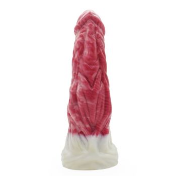 House Of Dasein Montenegro Old Demon Vera Penis 004 Fantasy Beast Mythical Advanced Dildo Men Women - Red-White - 17.4Cm