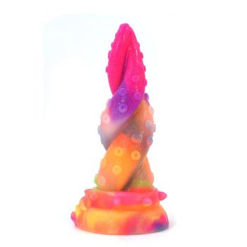 House Of Dasein Yellow Dragon 266 Fantasy Beast Mythical Advanced Dildo Men Women - Multi-Colour - 19.0Cm - Rainbow