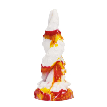 House Of Dasein Yellow Dragon 266 Fantasy Beast Mythical Advanced Dildo Men Women - White-Red - 19.0Cm - Flame