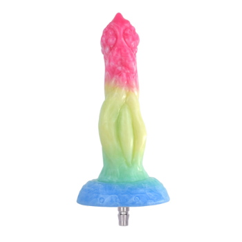 House Of Dasein Colourful Rainbow Big Dildo Vac U Lock Attachments For Automatic Sex Machine - Rainbow - N5034