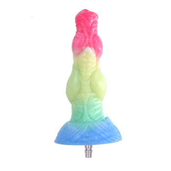 House Of Dasein Colourful Rainbow Big Dildo Vac U Lock Attachments For Automatic Sex Machine - Rainbow - N5035