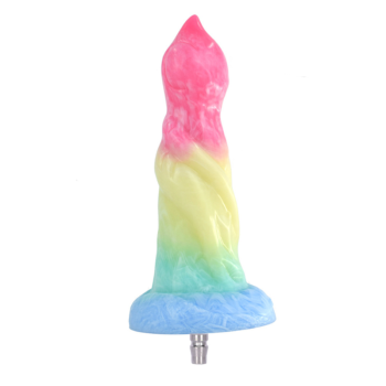 House Of Dasein Colourful Rainbow Big Dildo Vac U Lock Attachments For Automatic Sex Machine - Rainbow - N5036