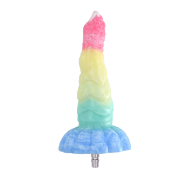 House Of Dasein Colourful Rainbow Big Dildo Vac U Lock Attachments For Automatic Sex Machine - Rainbow - N5039