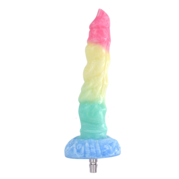 House Of Dasein Colourful Rainbow Big Dildo Vac U Lock Attachments For Automatic Sex Machine - Rainbow - N5040