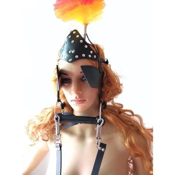House Of Dasein Faux Leather Pony Play Bdsm Pet With Reins Bit Gag Blinders