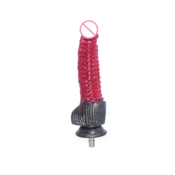 House Of Dasein Red And Black Vac U Lock Dildos Sex Machine Attachments - Style 7