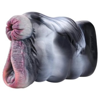 House Of Dasein Silicone Fantasy Animal Male Masturbator Pocket Pussy Stroker Double Hole Artificial - Style 6189 Zebra