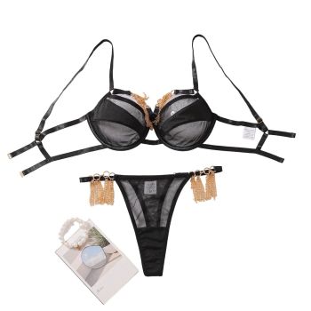 Gathering Perspective Sexy Lingerie Two Piece Set - M