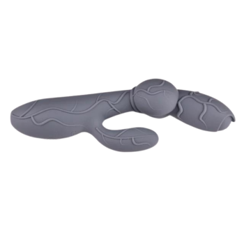 House Of Dasein Silicone Av Rabbit Vibrator Realistic Dildo Clit Masturbate Prostate Massage Sex Toys - Grey