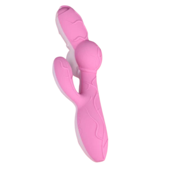 House Of Dasein Silicone Av Rabbit Vibrator Realistic Dildo Clit Masturbate Prostate Massage Sex Toys - Pink White